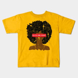 Black Girl Magic Afro Kids T-Shirt